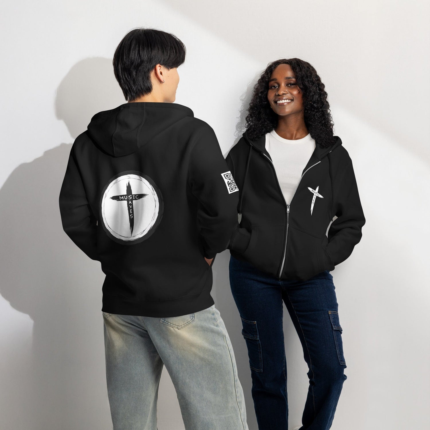 Premium HaRdCORE zip hoodie - Music Saves