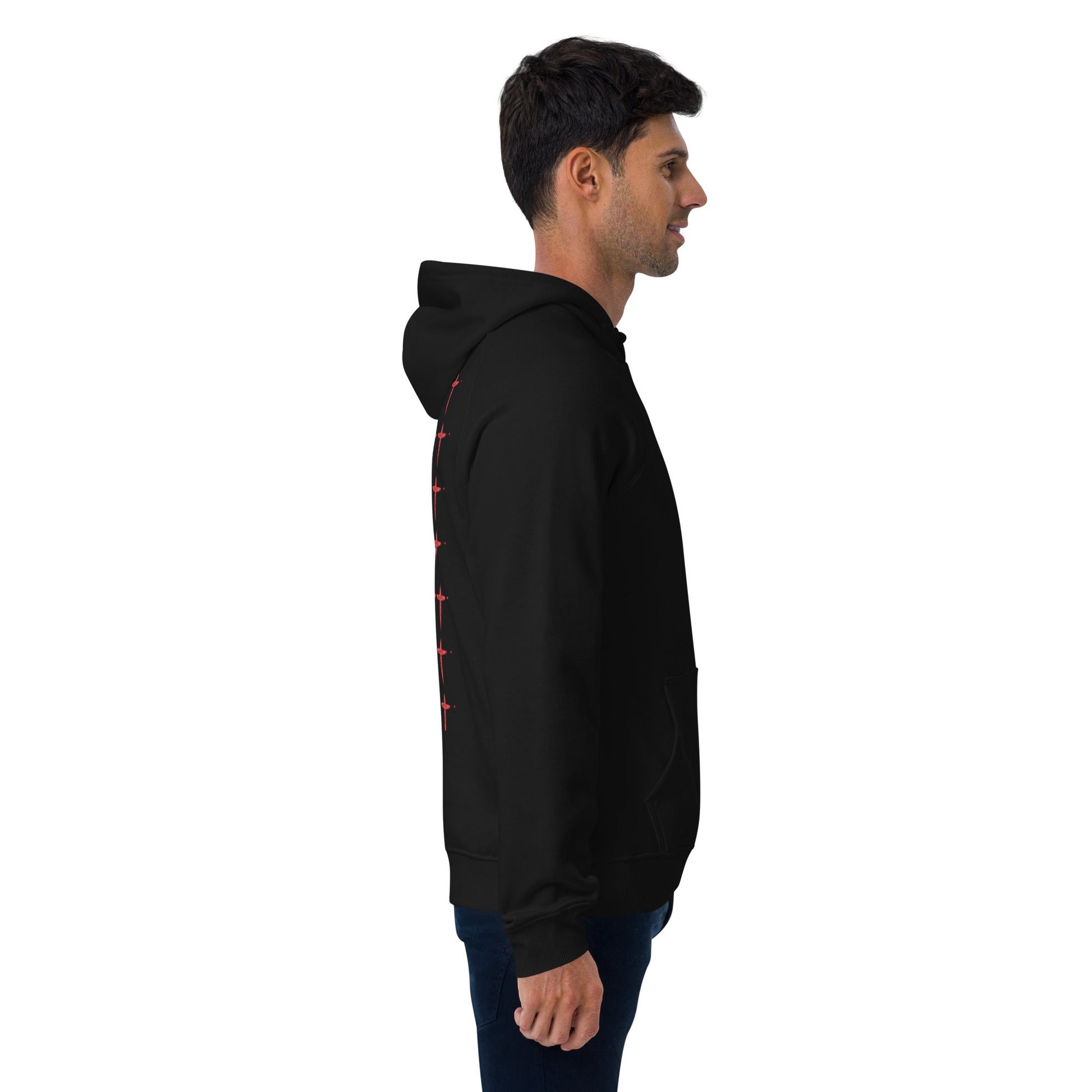 Unisex eco raglan hoodie - Music Saves